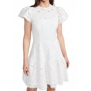 NEW SHOSHANNA hudson dress in optic white